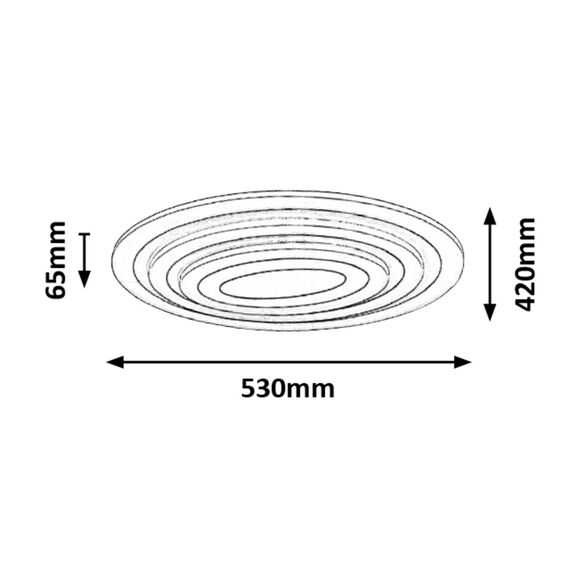 LED Плафон TANELI 3097 Rabalux 41W 3000K | Osvetlenieto.bg