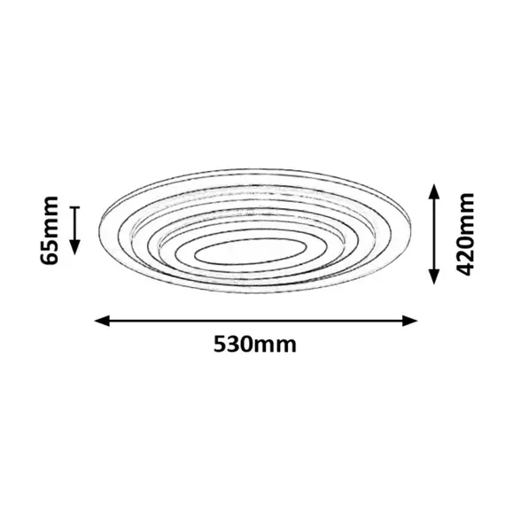 LED Плафон TANELI 3097 Rabalux 41W 3000K | Osvetlenieto.bg