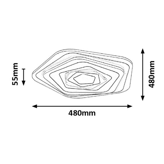 LED Плафон TANELI 3098 Rabalux 54W 3000K | Osvetlenieto.bg