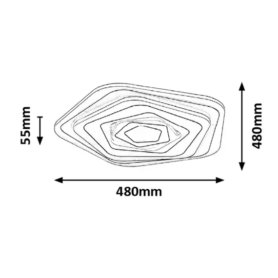 LED Плафон TANELI 3098 Rabalux 54W 3000K | Osvetlenieto.bg