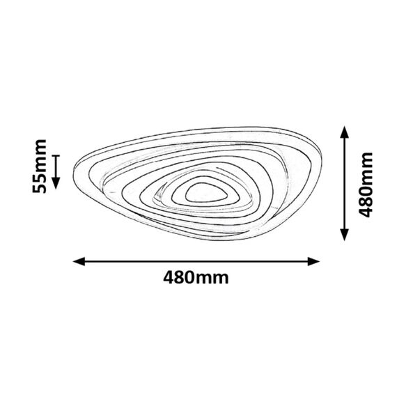 LED Плафон TANELI 3099 Rabalux 51W 3000K | Osvetlenieto.bg
