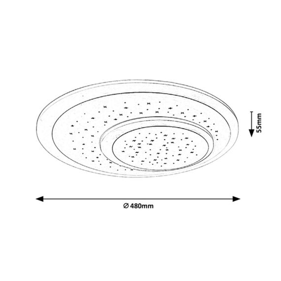 LED Плафон TANELI 3264 Rabalux 47W 3000K | Osvetlenieto.bg