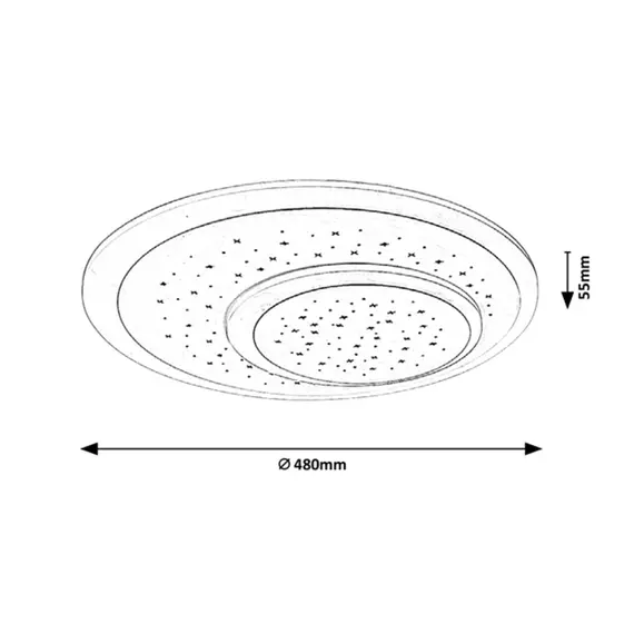 LED Плафон TANELI 3264 Rabalux 47W 3000K | Osvetlenieto.bg