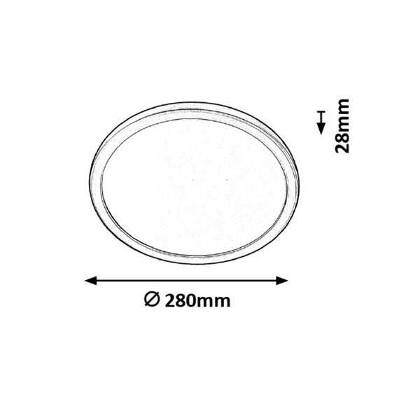 LED плафон за баня LAMBERT 3358 Rabalux 15W 4000K IP44 | Osvetlenieto.bg