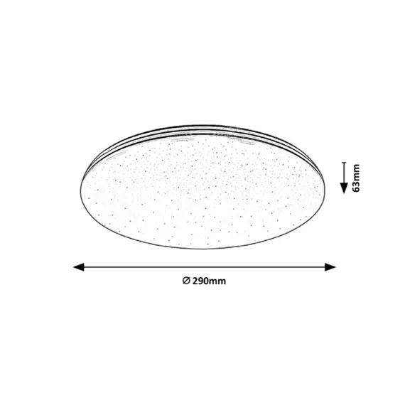 LED плафон за баня TOMA 3874 Rabalux 20W 4000K IP44 | Osvetlenieto.bg