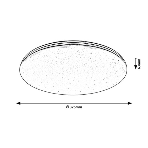 LED плафон за баня TOMA 3875 Rabalux 30W 4000K IP44 | Osvetlenieto.bg