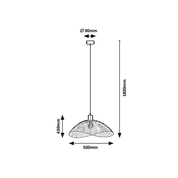 Пендел IDUNA 4347 Rabalux 1xE27 | Osvetlenieto.bg