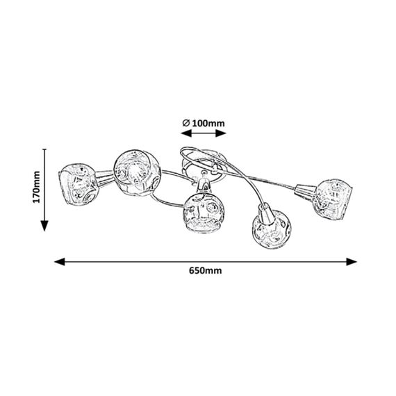 Плафон TAMARA 5349 Rabalux 4xE14 | Osvetlenieto.bg Плафон TAMARA 5349 Rabalux 4xE14 | Osvetlenieto.bg