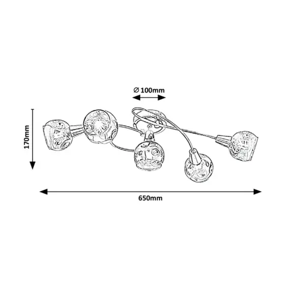 Плафон TAMARA 5349 Rabalux 4xE14 | Osvetlenieto.bg
