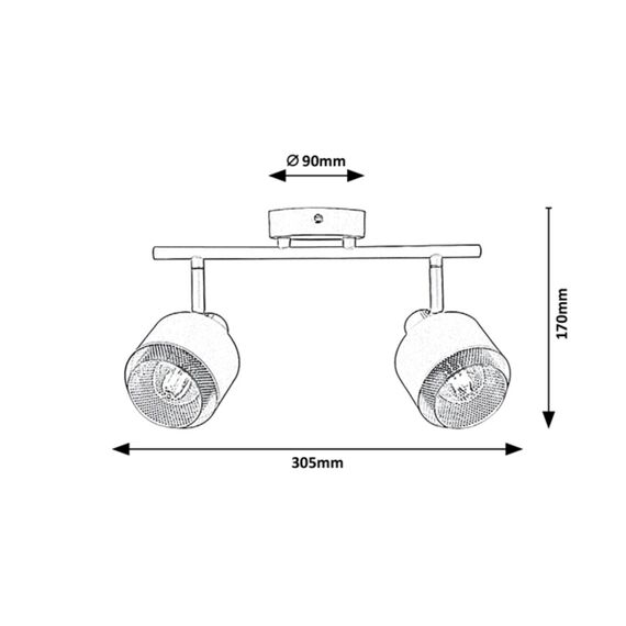 Спот FEDORA 3548 Rabalux 2xE14 | Osvetlenieto.bg