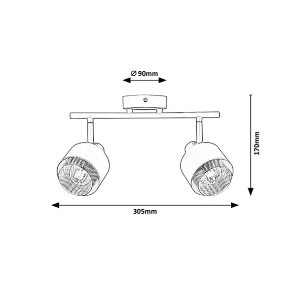Спот FEDORA 3548 Rabalux 2xE14 | Osvetlenieto.bg