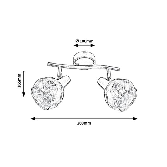 Спот TAMARA 5347 Rabalux 2xE14 | Osvetlenieto.bg