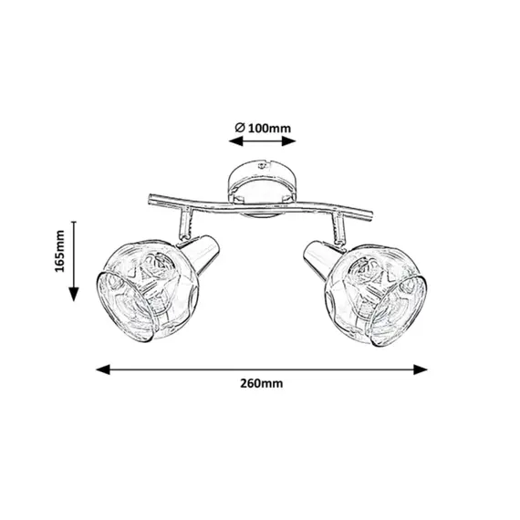 Спот TAMARA 5347 Rabalux 2xE14 | Osvetlenieto.bg