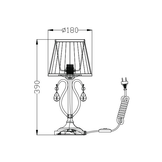 Стояща лампа Brionia Maytoni ARM172-01-G | Osvetlenieto.bg