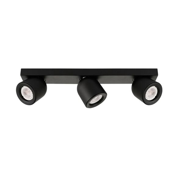 Черен троен спот Nuora SPL-2855-3B-BL 3xGU10 Italux | Osvetlenieto.bg