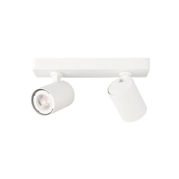 Двоен бял спот Lumsi SPL-2071-2-MB-WH 2xGU10 Italux | Osvetlenieto.bg