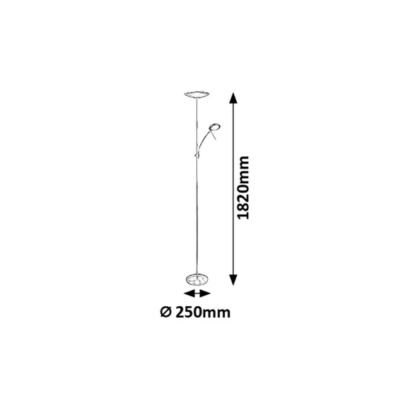 LED Лампион Vlasta 7006 Rabalux 18W + 5W 3000K | Osvetlenieto.bg
