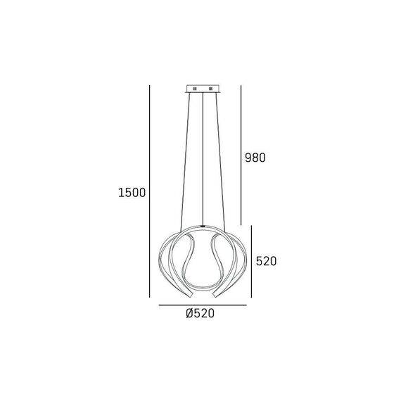 LED Полилей TOKYO P01663CH CosmoLight | Osvetlenieto.bg LED Полилей TOKYO P01663CH CosmoLight | Osvetlenieto.bg