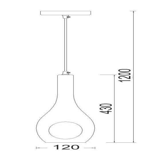 Пендел CAVE DLA5201 Aca Lighting 1xE14 | Osvetlenieto.bg
