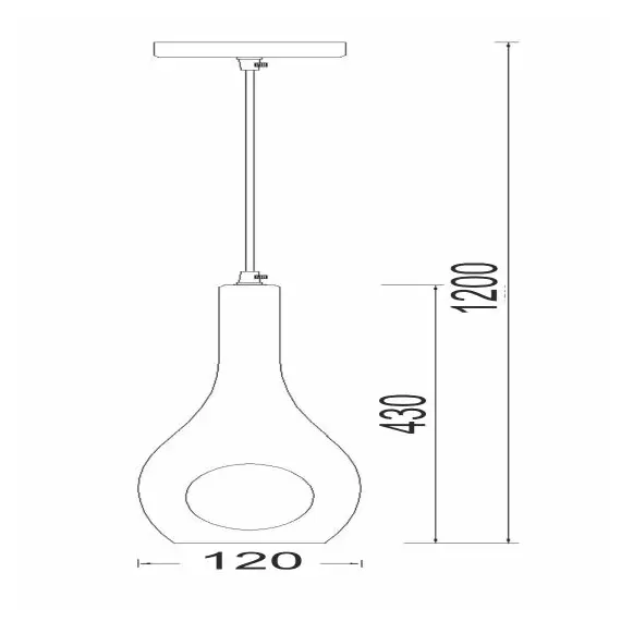 Пендел CAVE DLA5201 Aca Lighting 1xE14 | Osvetlenieto.bg