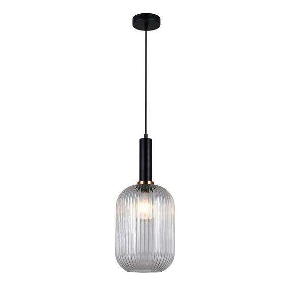 Полилей Antiola PND-5588-1L-BK+CL Italux | Osvetlenieto.bg Полилей Antiola PND-5588-1L-BK+CL Italux | Osvetlenieto.bg