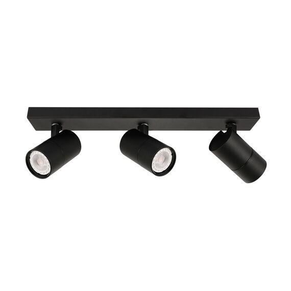 Троен черен спот Laconi SPL-2813-3B-BL 3xGU10 Italux | Osvetlenieto.bg