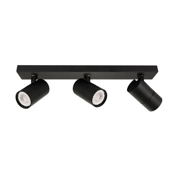 Троен черен спот Laconi SPL-2813-3B-BL 3xGU10 Italux | Osvetlenieto.bg