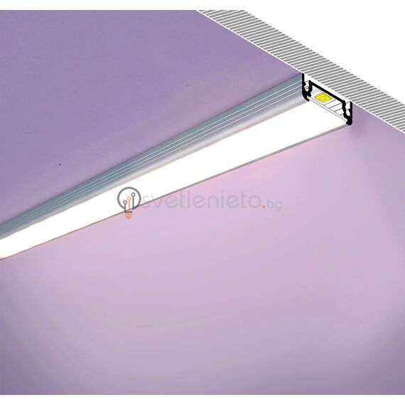 Анодизиран LED профил SURFACE10 BC/UX 2000 за открит монтаж | Osvetlenieto.bg Анодизиран LED профил SURFACE10 BC/UX 2000 за открит монтаж | Osvetlenieto.bg