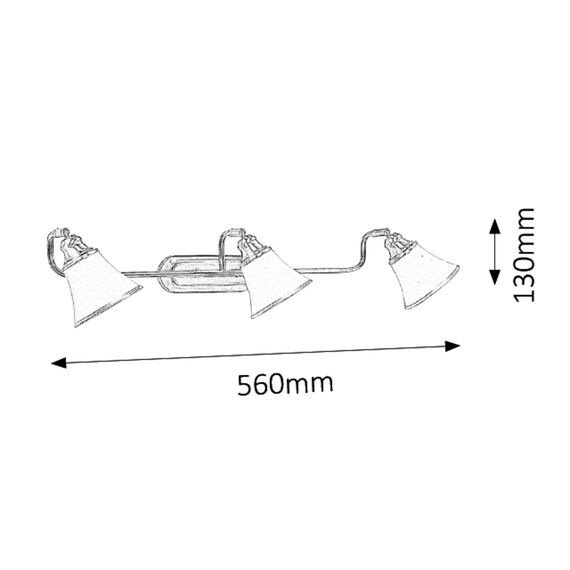 Аплик Grando 6547 Rabalux 3xE14 | Osvetlenieto.bg