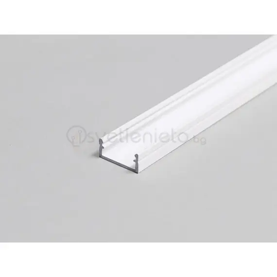 Бял LED профил BEGTON12 J/S 2000 за открит монтаж | Osvetlenieto.bg