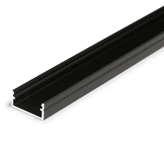 Черен анодизиран LED профил за открит монтаж BEGTON12 J/S 2000 | Osvetlenieto.bg