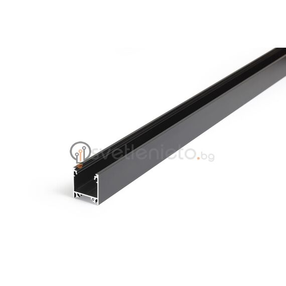 Черен LED профил LINEA20 EF/TY 2000 открит монтаж | Osvetlenieto.bg