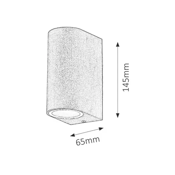 Фасаден аплик Chile 8019 Rabalux 2xGU10 | Osvetlenieto.bg