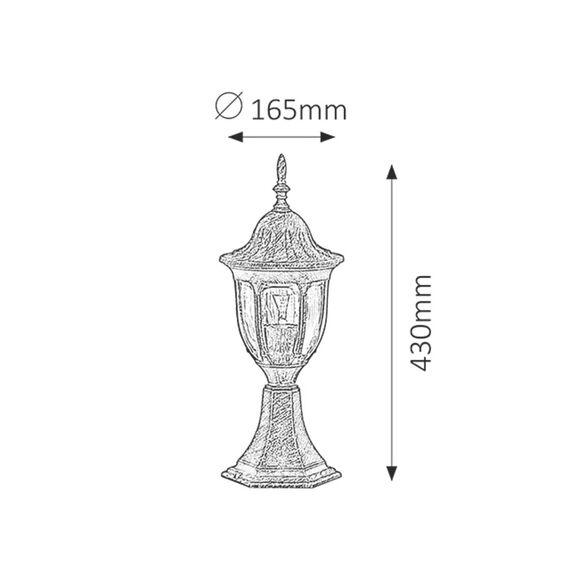 Градински фенер Milano 8373 Rabalux 1xE27 | Osvetlenieto.bg