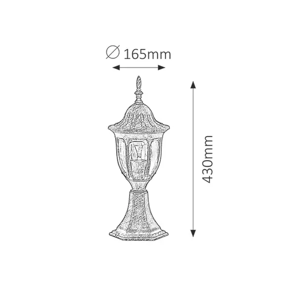 Градински фенер Milano 8373 Rabalux 1xE27 | Osvetlenieto.bg