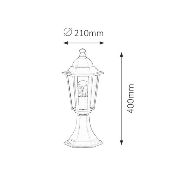 Градински фенер Velence 8205 Rabalux 1xE27 | Osvetlenieto.bg Градински фенер Velence 8205 Rabalux 1xE27 | Osvetlenieto.bg