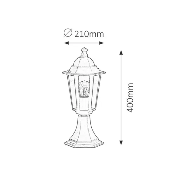 Градински фенер Velence 8206 Rabalux 1xE27 | Osvetlenieto.bg