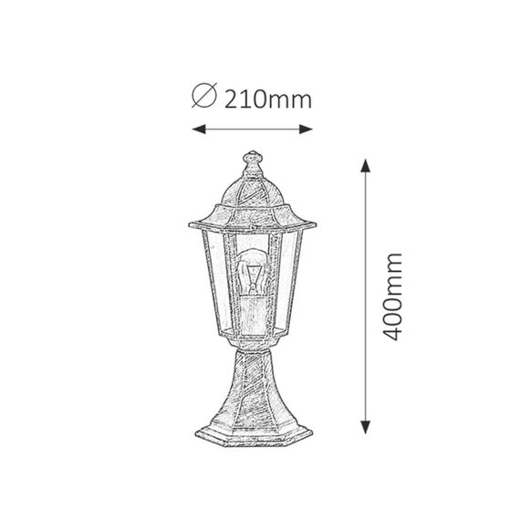 Градински фенер Velence 8236 Rabalux 1xE27 | Osvetlenieto.bg Градински фенер Velence 8236 Rabalux 1xE27 | Osvetlenieto.bg