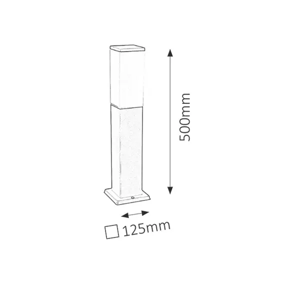 Градински стълб Bonn 8338 Rabalux 1xE27 | Osvetlenieto.bg