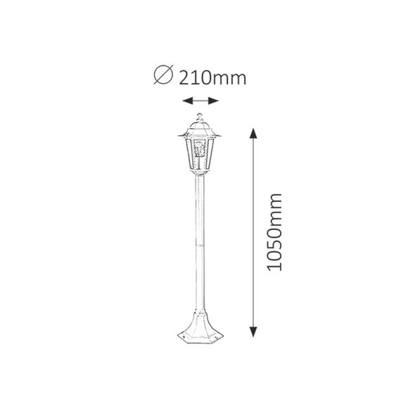 Градински стълб Velence 8209 Rabalux 1xE27 | Osvetlenieto.bg Градински стълб Velence 8209 Rabalux 1xE27 | Osvetlenieto.bg