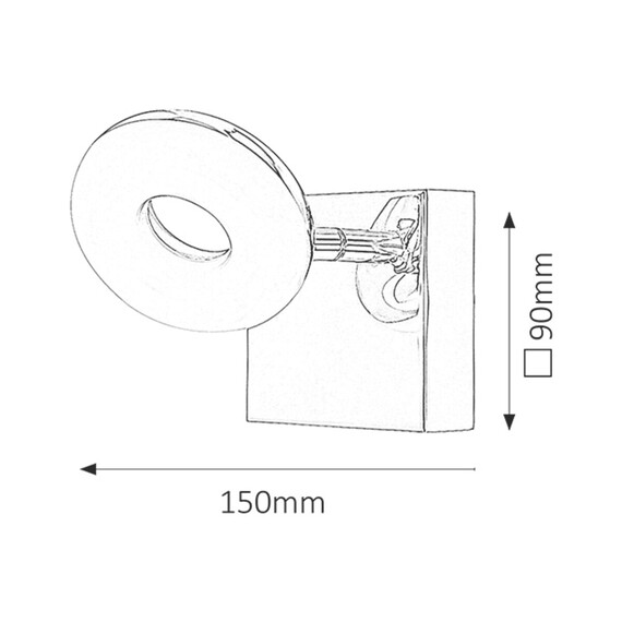 LED Аплик за баня Beata 5716 Rabalux 5W 4000K | Osvetlenieto.bg