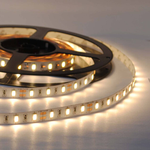 LED лента 9.6W 12V 3000К топла светлина SMD2835 - 120 светодиода | Osvetlenieto.bg