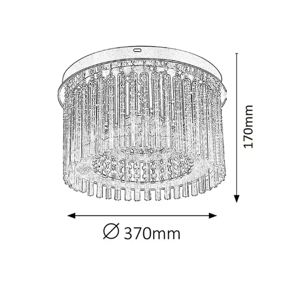 LED плафон Danielle 2449 Rabalux 18W 4000K | Osvetlenieto.bg