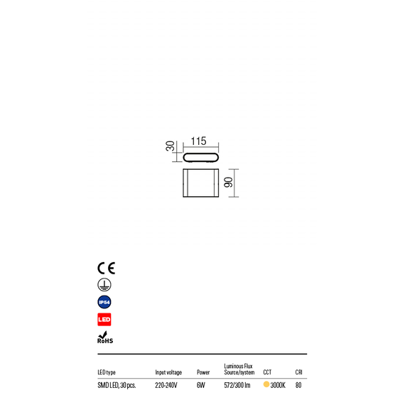 LED Външен аплик POCKET 9052 Redo IP54 | Osvetlenieto.bg