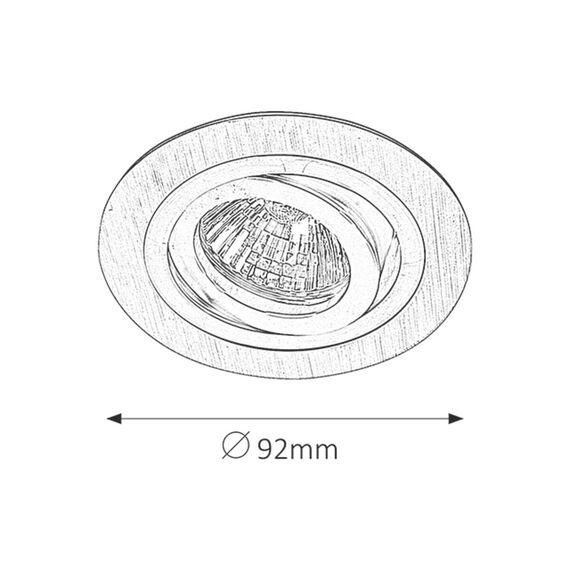 Луна за вграждане Spot fashion 1116 Rabalux 1x5W | Osvetlenieto.bg