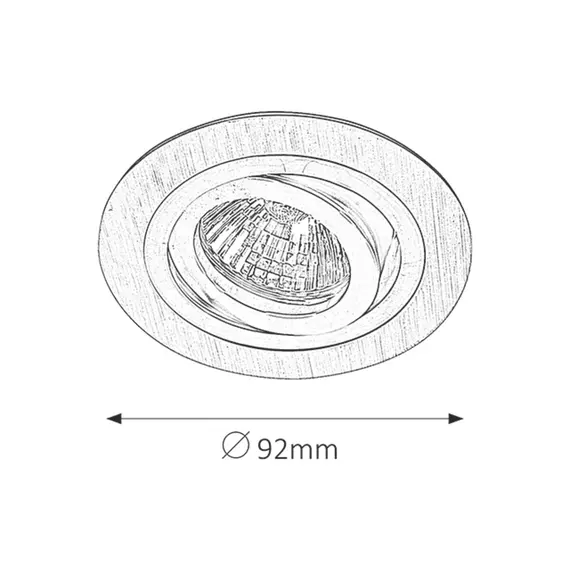 Луна за вграждане Spot fashion 1116 Rabalux 1x5W | Osvetlenieto.bg