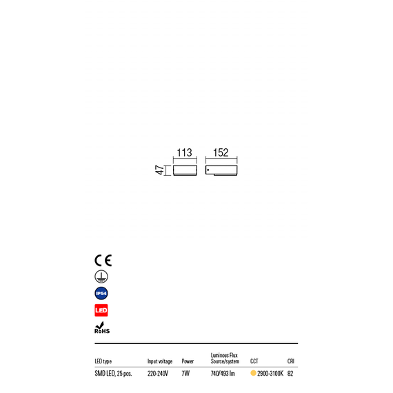 LED Външен аплик CUBE Wall 9560 Redo IP54 | Osvetlenieto.bg LED Външен аплик CUBE Wall 9560 Redo IP54 | Osvetlenieto.bg