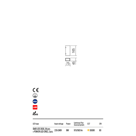 LED Външен аплик IVAR 90114 Redo IP54 | Osvetlenieto.bg LED Външен аплик IVAR 90114 Redo IP54 | Osvetlenieto.bg