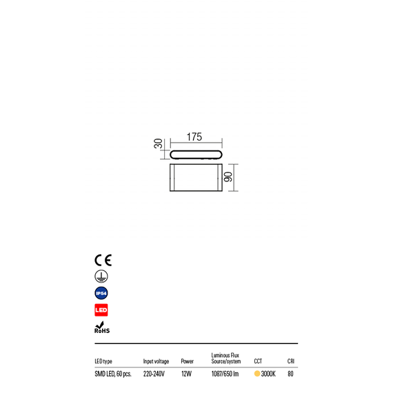 LED Външен аплик POCKET 9055 Redo IP54 | Osvetlenieto.bg