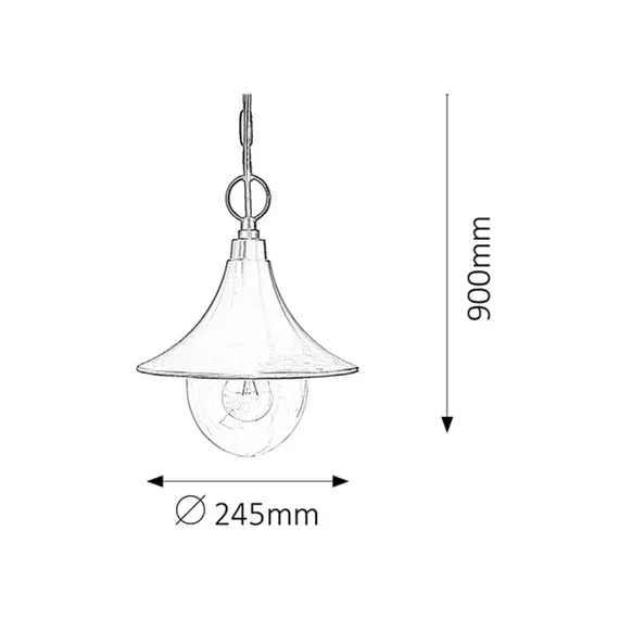 Външна висяща лампа Konstanz 8246 Rabalux 1xE27 | Osvetlenieto.bg